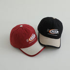 Men's Distressed Cotton Logo Baseball Cap