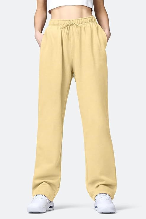 Women's Comfortable Sports Pants with Elastic Waistband and Pockets