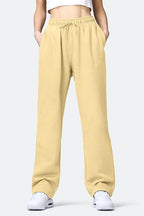 Women's Comfortable Sports Pants with Elastic Waistband and Pockets