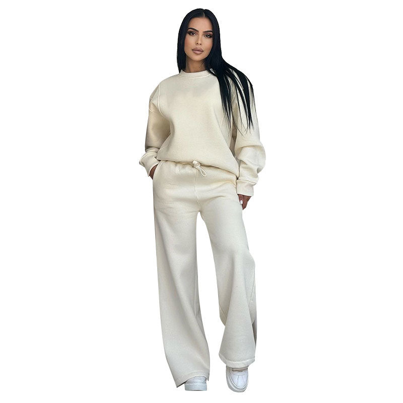 Women's Sporty Sweatshirt and Pants Set