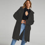 Women's Fluffy Teddy Texture Long Coat