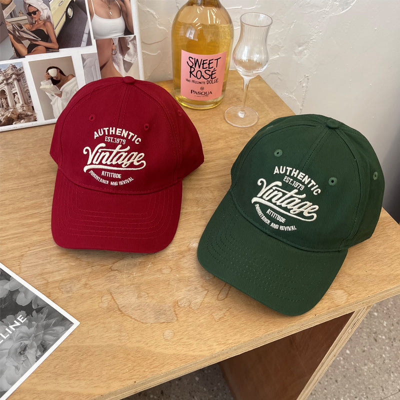 Men's Vintage-Inspired Cotton Baseball Cap