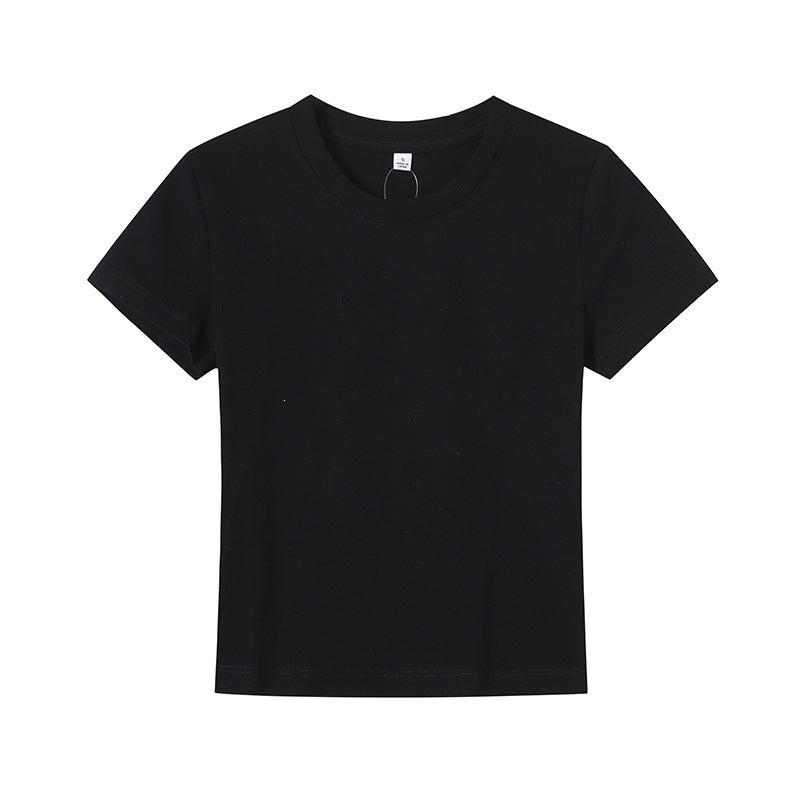 Women's Basic Crew Neck T-Shirt in Breathable Fabric