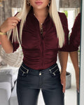 Women's Fitted Shirt with Ruching