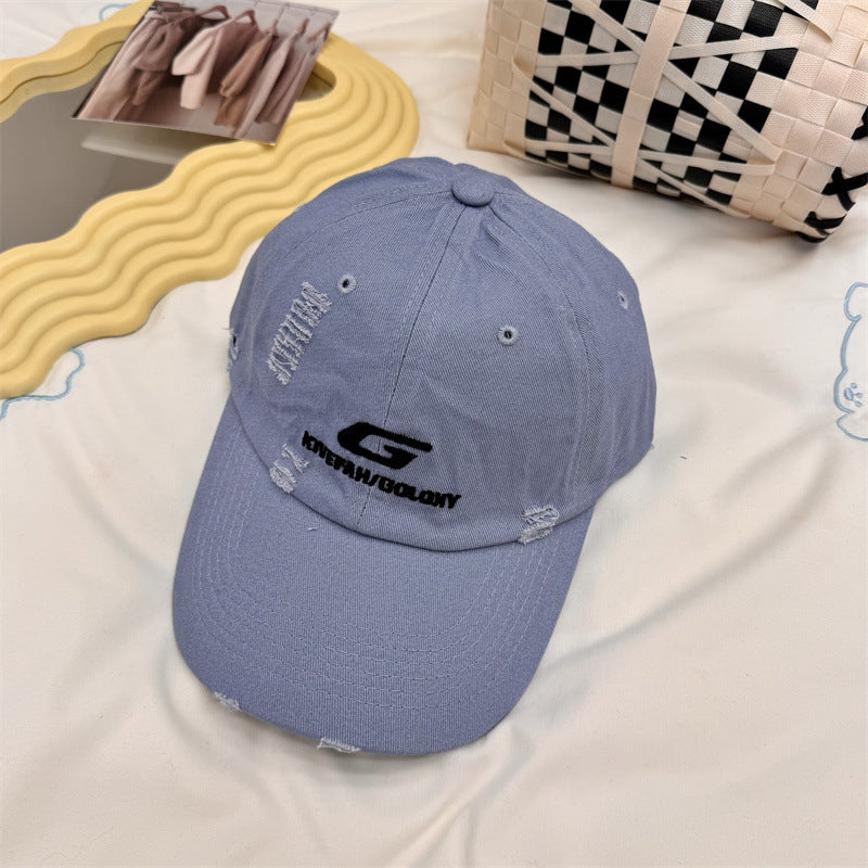 Men's Distressed Casual Baseball Cap
