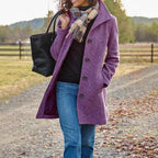 Women's Fashionable Blazer Coat with Classic Lapel