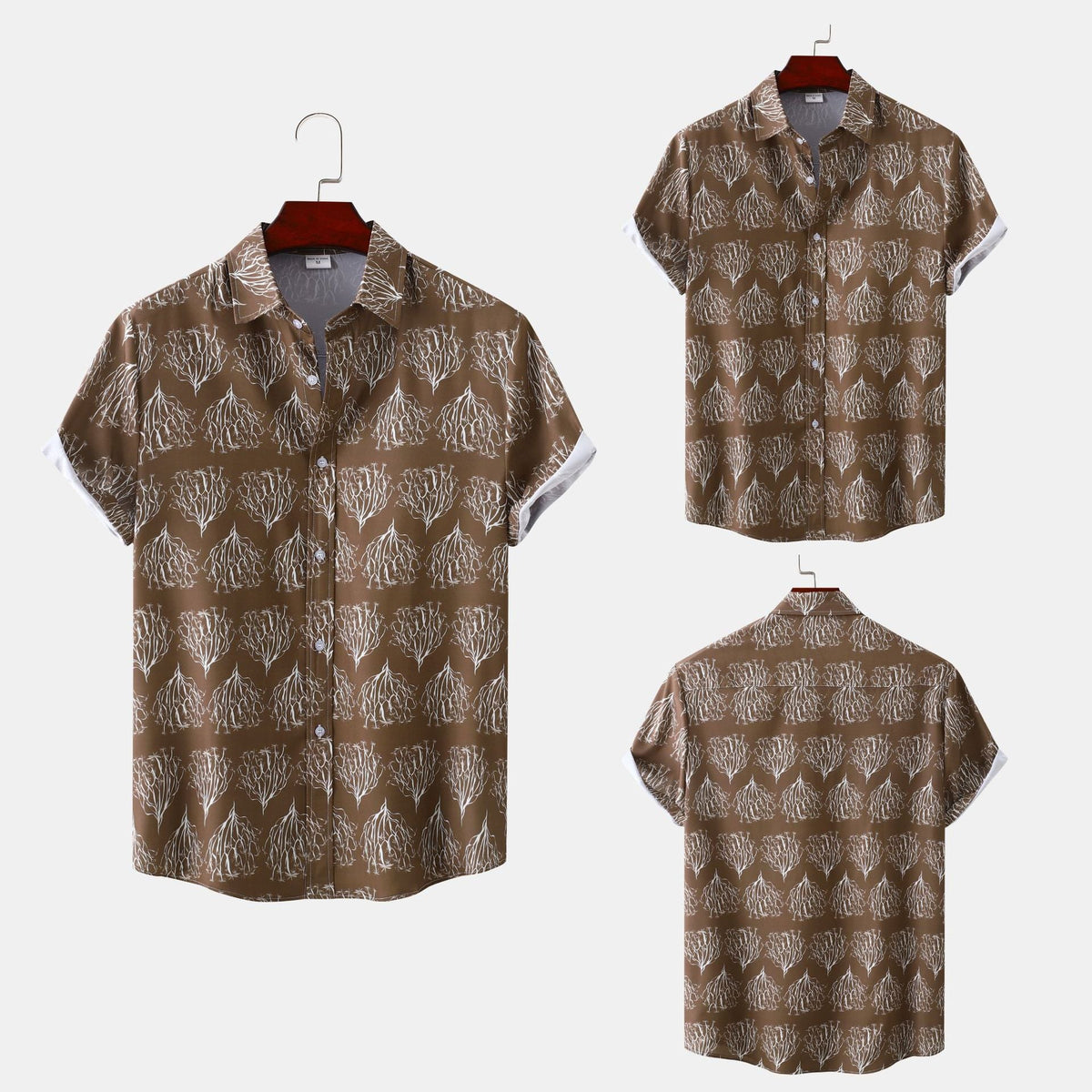 Women's Short-Sleeve Botanical Print Shirt