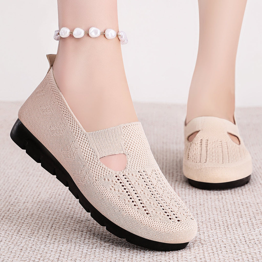 Women's Breathable and Comfortable Casual Shoes with Elastic Insert