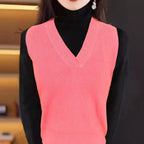 Women's Elegant V-Neck Knit Top