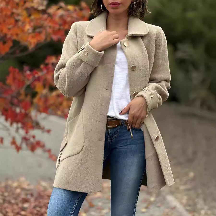 Elegant Casual Wool Coat