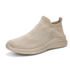 Women's Breathable Slip-On Sneakers with Elastic Upper