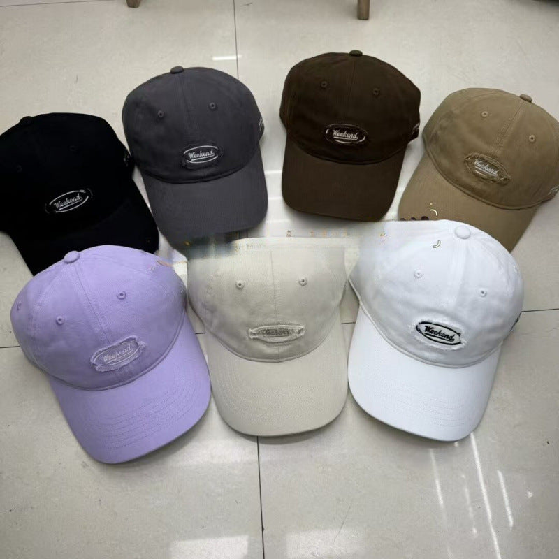 Men's Casual Distressed Embroidered Baseball Cap
