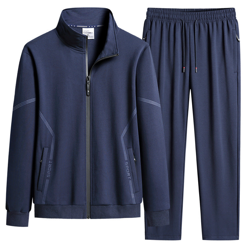 Men's Performance Zip-Front Track Jacket and Jogger Set