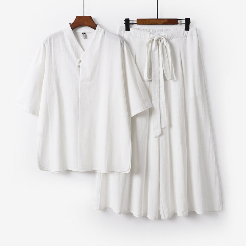 Unisex Two-Piece Kimono Lounge Set
