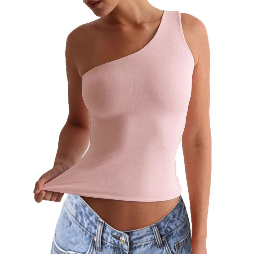 Women's Asymmetric Elastic Tank Top