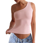 Women's Asymmetric Elastic Tank Top