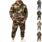 Men's Camouflage Hoodie and Jogger Set