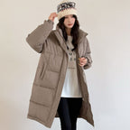 Women's Elegant Lined Winter Parka with Plush Collar