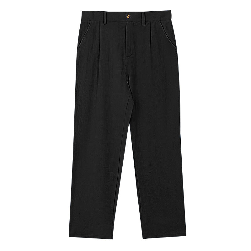 Elegant Loose-Fit Trousers with Fine Pleats