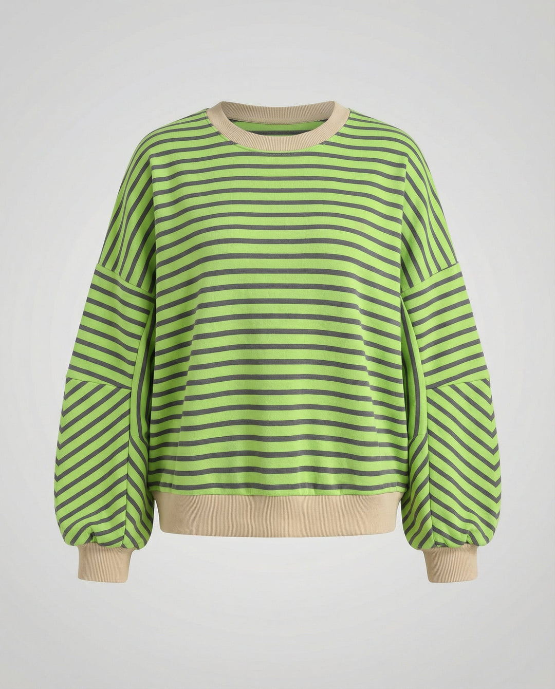 Boxy Sweatshirt Women Striped