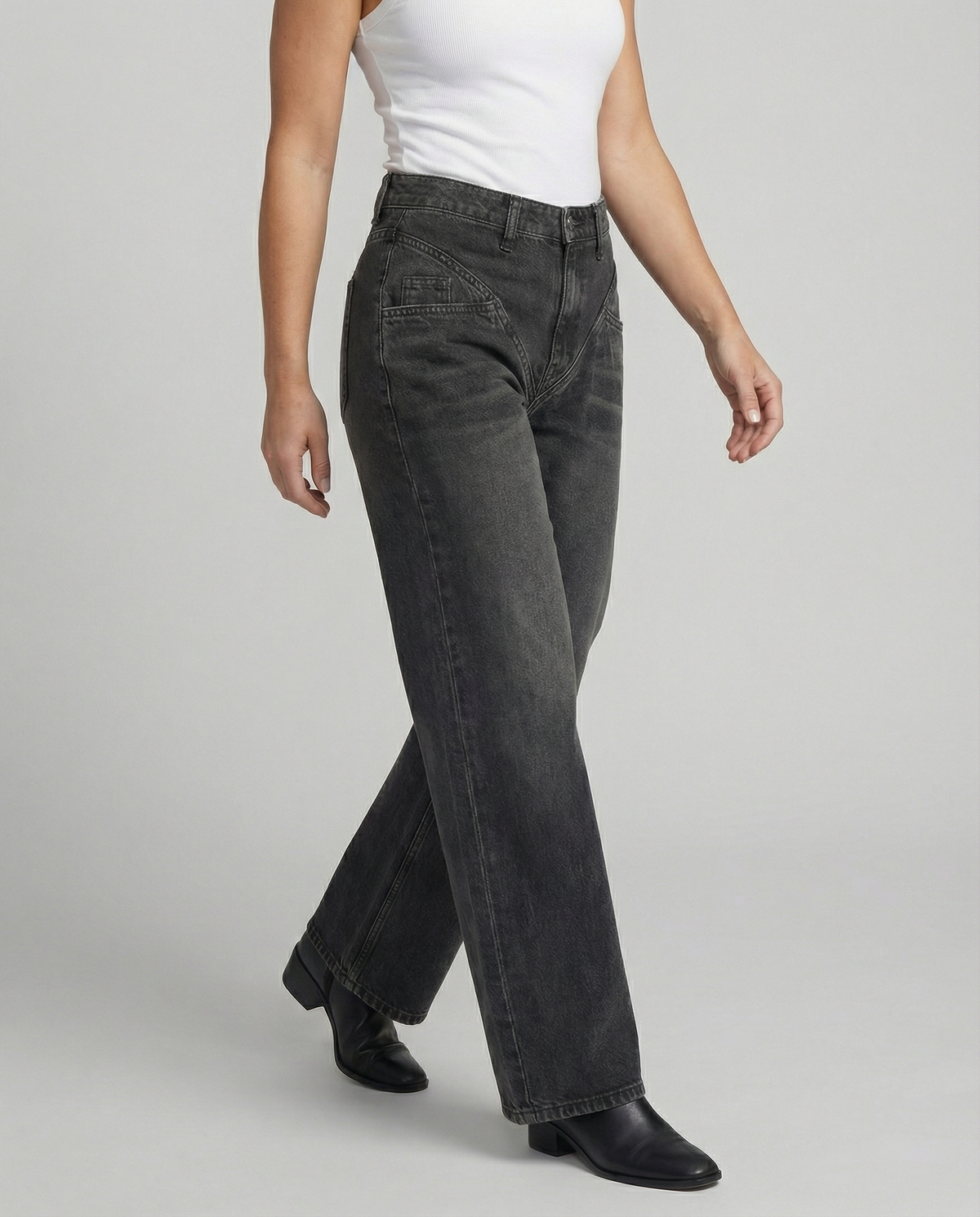 Women's High-Waisted Vintage Jeans