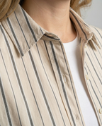 Women's Striped Shirt with Chest Pocket