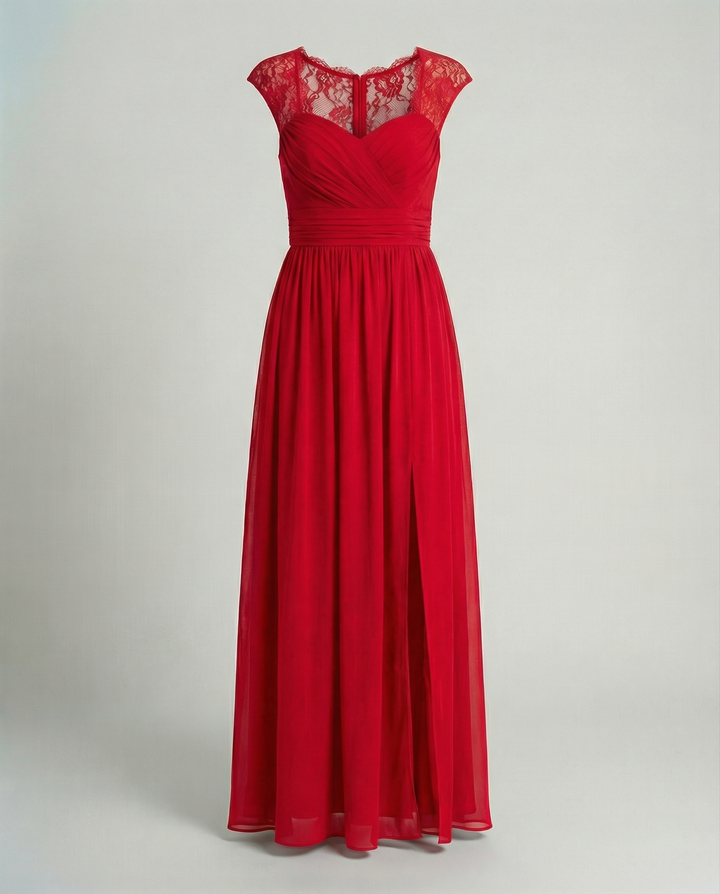 Evening dress women V-neck