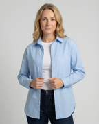 Casual Women's Striped Shirt Blouse