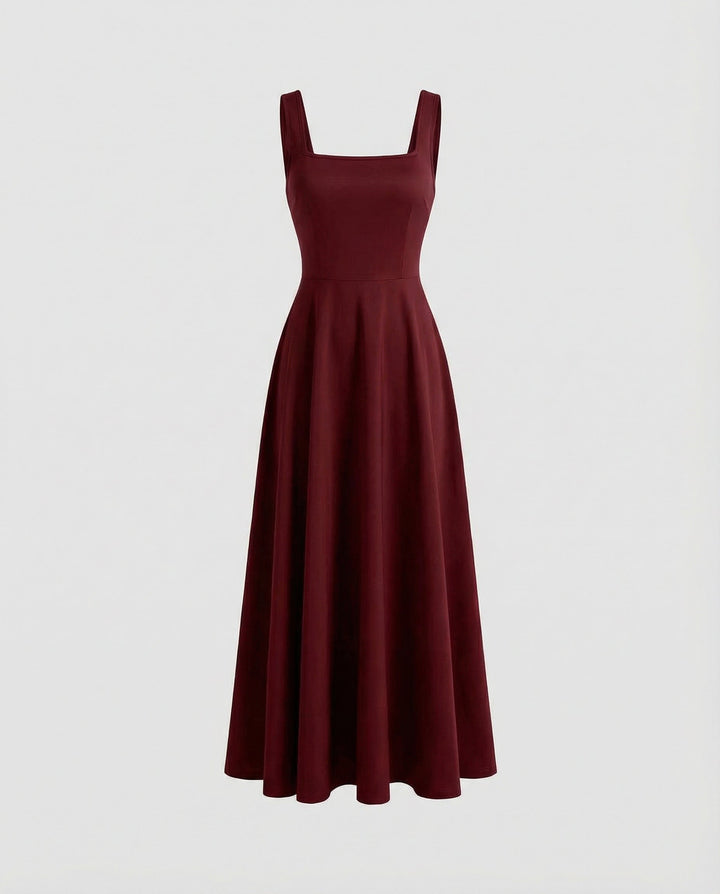 Soft Square Maxi Dress Women