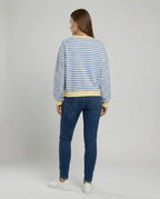 Women's Striped Boxy Sweatshirt