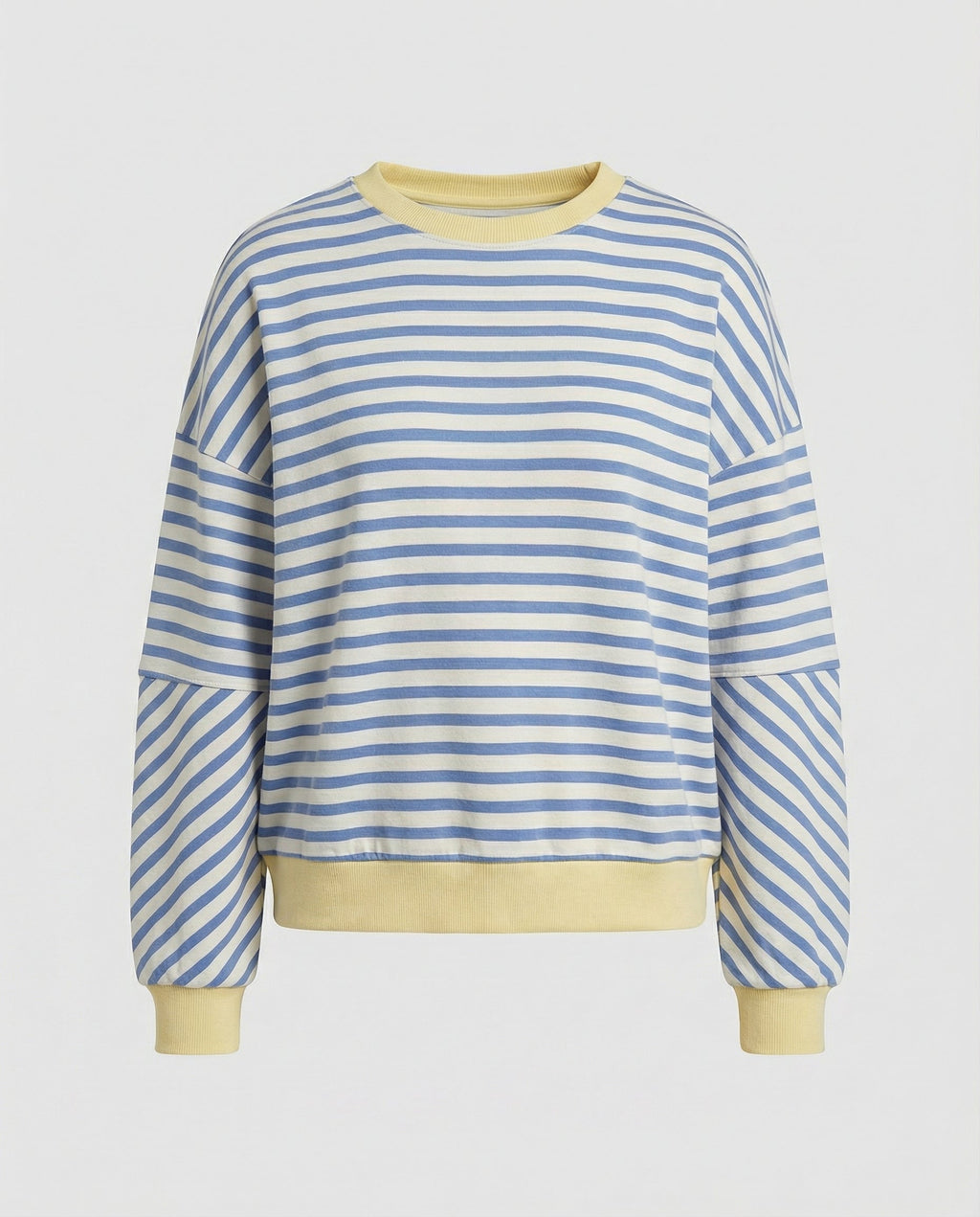 Women's Striped Boxy Sweatshirt