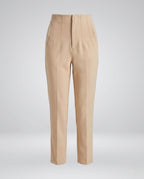 Women's Elegant High-Waisted Pleated Trousers
