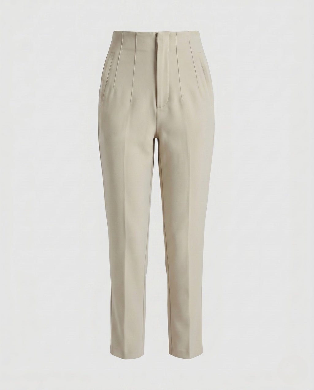 Women's Elegant High-Waisted Pleated Trousers
