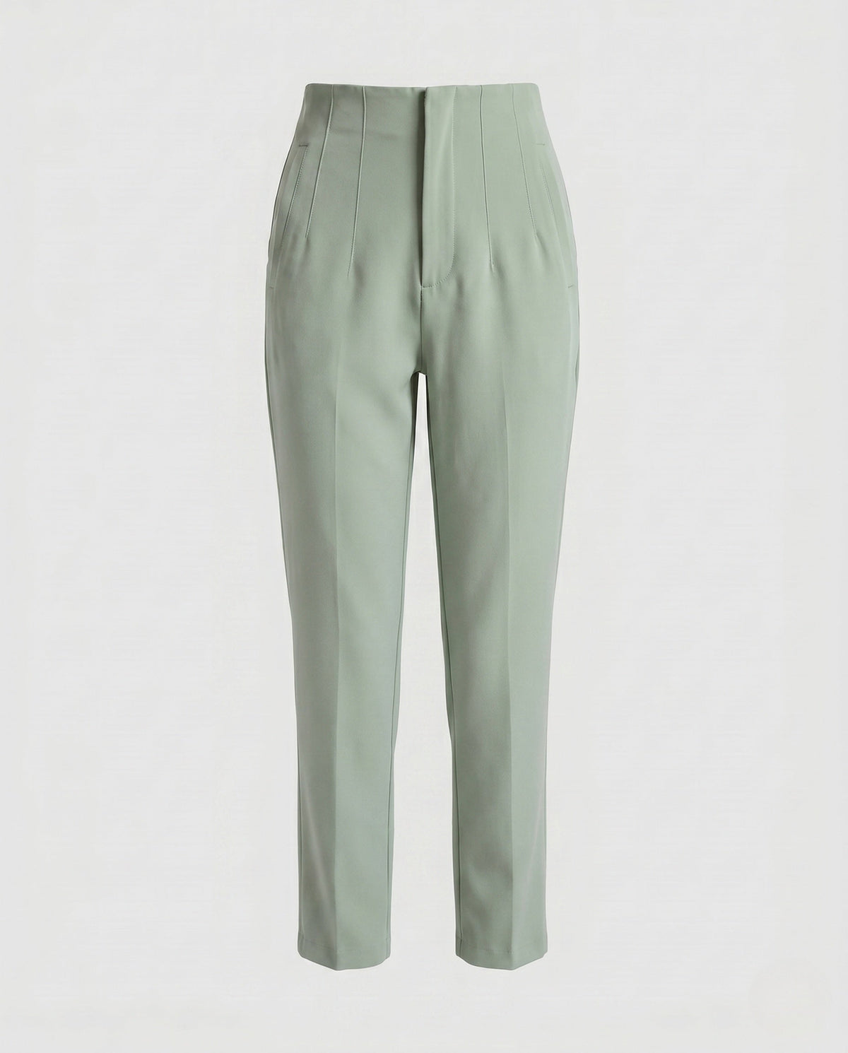 Women's Elegant High-Waisted Pleated Trousers