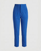 Women's Elegant High-Waisted Pleated Trousers