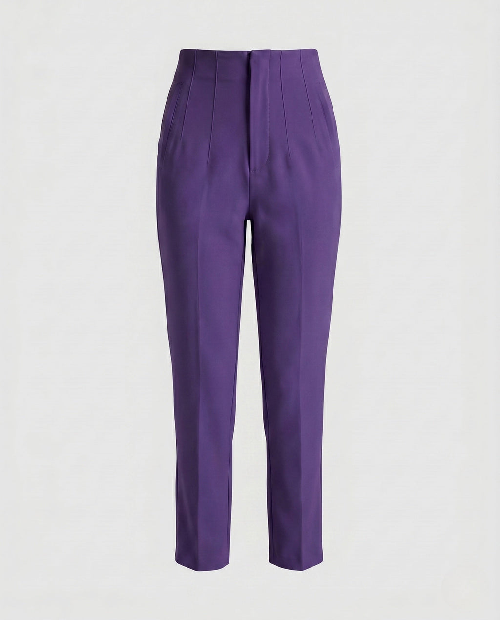 Women's Elegant High-Waisted Pleated Trousers