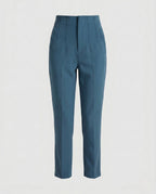 Women's Elegant High-Waisted Pleated Trousers