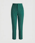 Women's Elegant High-Waisted Pleated Trousers