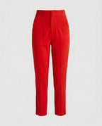Women's Elegant High-Waisted Pleated Trousers
