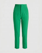 Women's Elegant High-Waisted Pleated Trousers