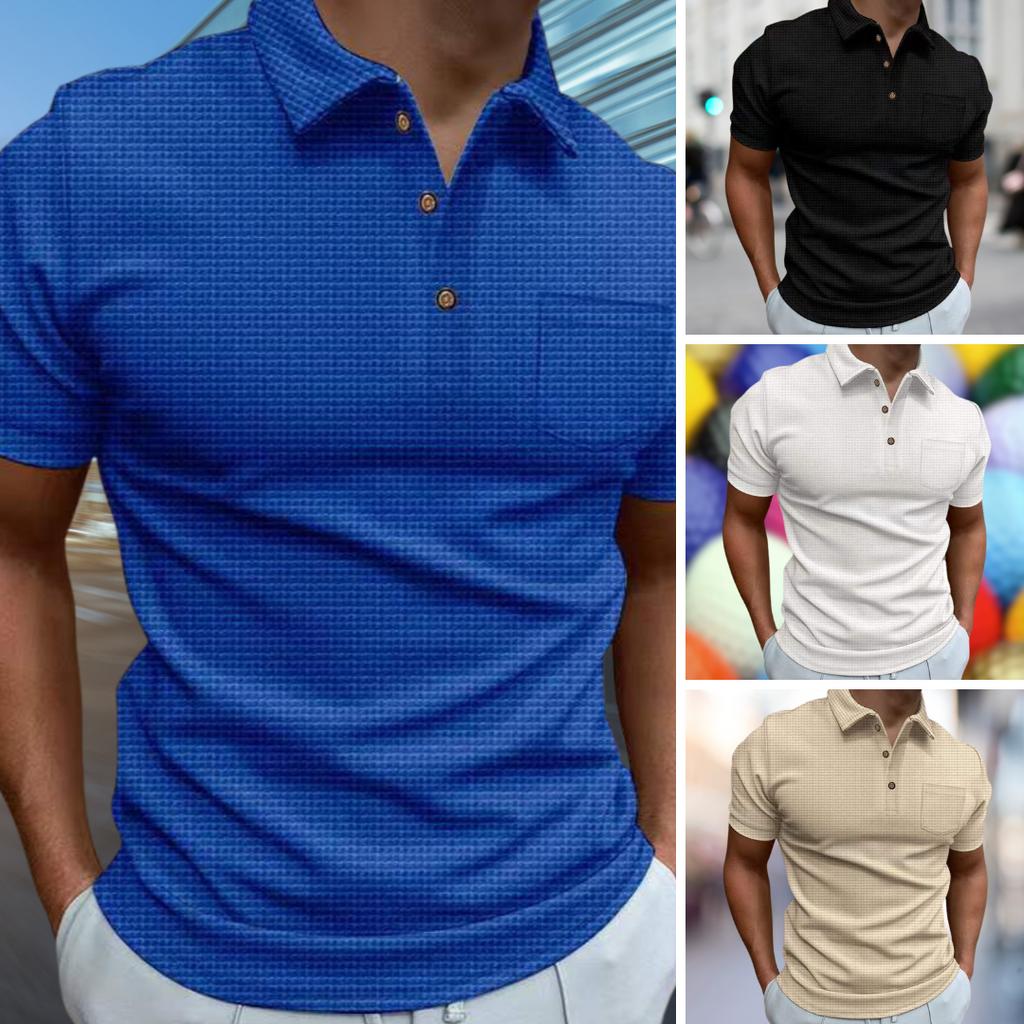 Blazej Textured Summer Polo Shirt