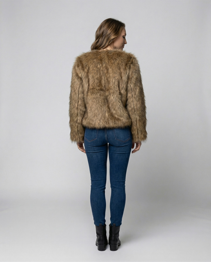 Luxurious Plush Winter Coat Women