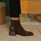 Ankle Boots with Non-Slip Sole and Zipper