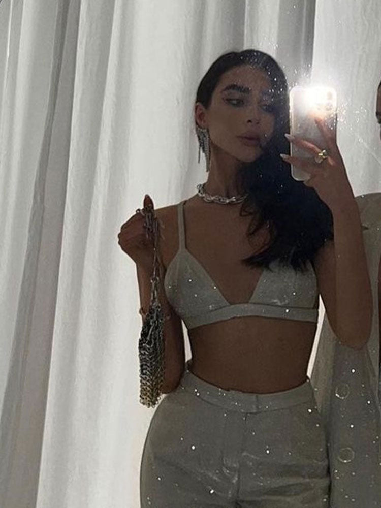Amelia 3-Piece Glitter Suit Set