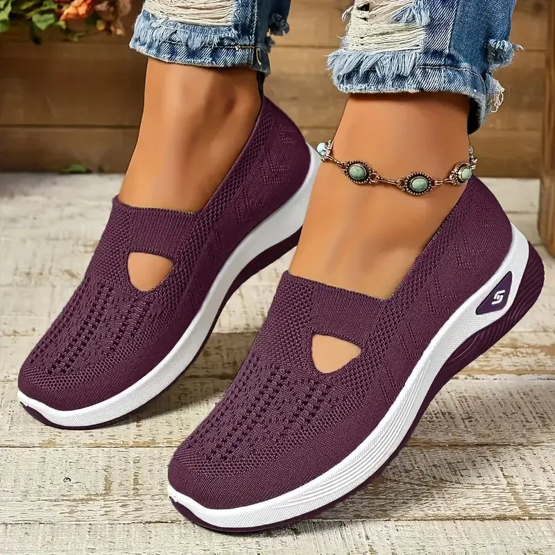 Women's Breathable Solid Color Sneakers
