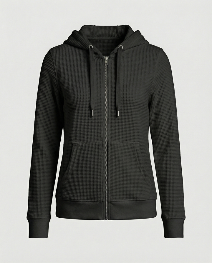 Checked women's leisure jacket