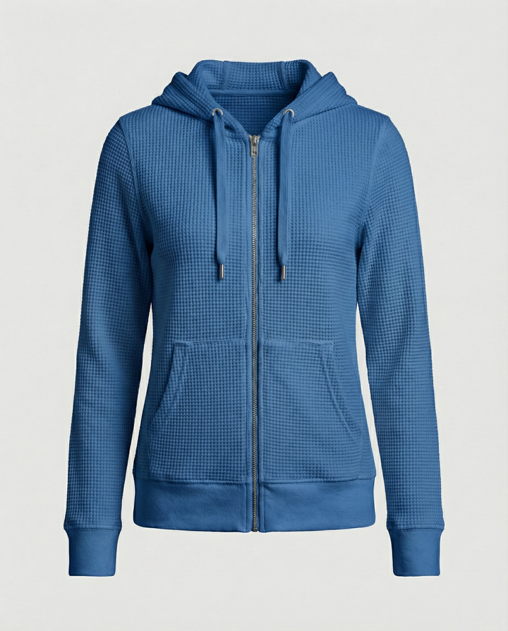 Checked women's leisure jacket