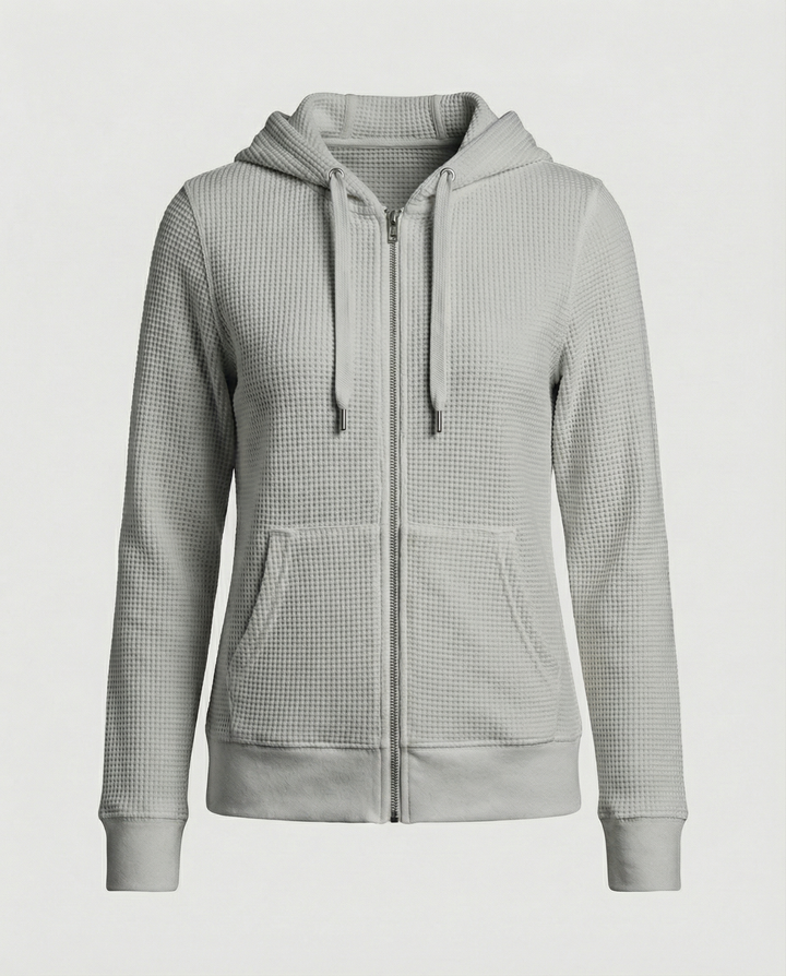 Checked women's leisure jacket