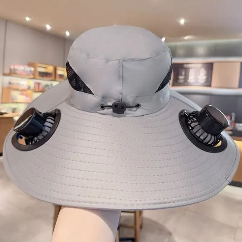 Large Brim Fan Cap