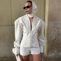 Women's Elegant Blazer and Trouser Set